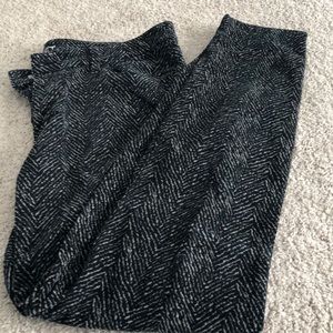 Loft Black and Tan corduroy pants size 31/12